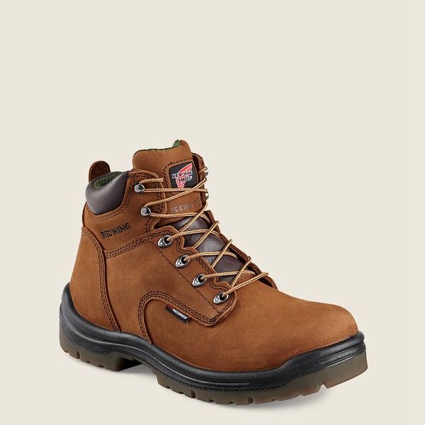 Red Wing Iş Botu Erkek - King Toe® - 6-Inch Waterproof Soft Toe - Kahverengi - 36WGQYLMF